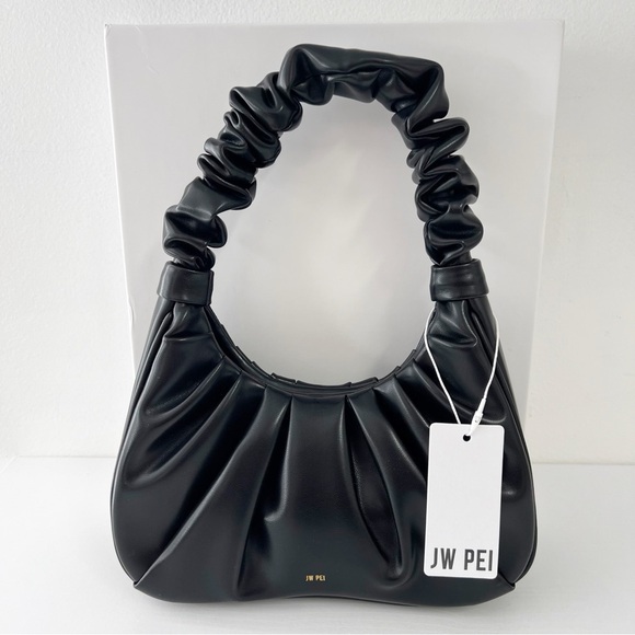JW PEI Handbags - JW PEI Black Scrunchie Purse Gabby Bag Black New